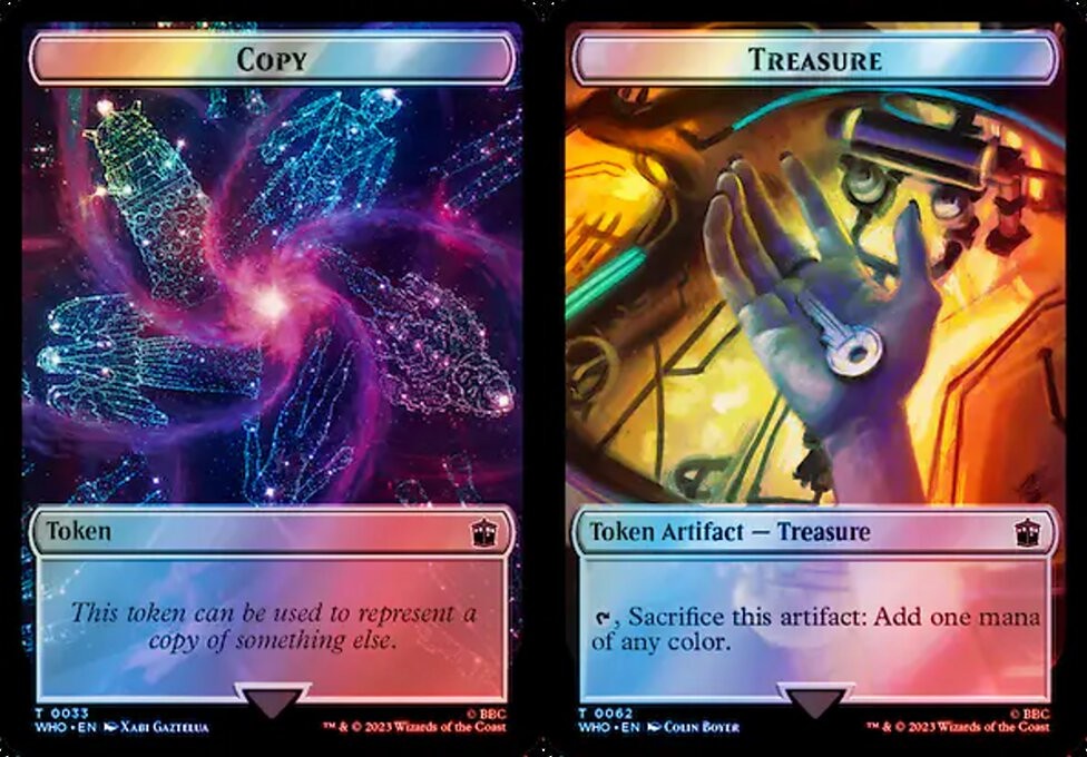 Copy // Treasure - Surge Foil Token - LaughingDragonMTG