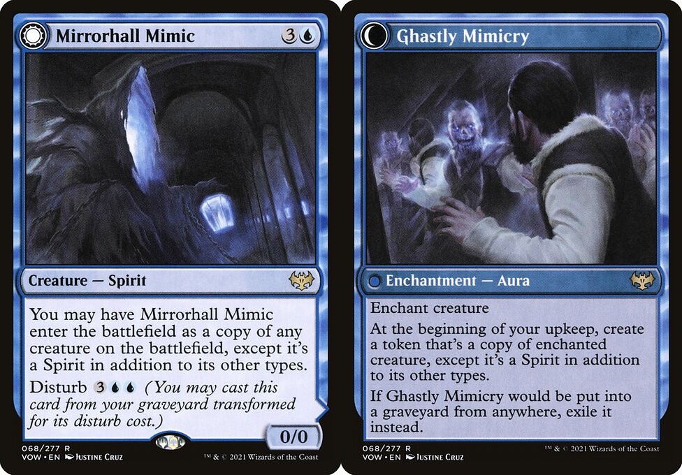 Mirrorhall Mimic // Ghastly Mimicry - LaughingDragonMTG Mirrorhall Mimic // Ghastly Mimicry - LaughingDragonMTG