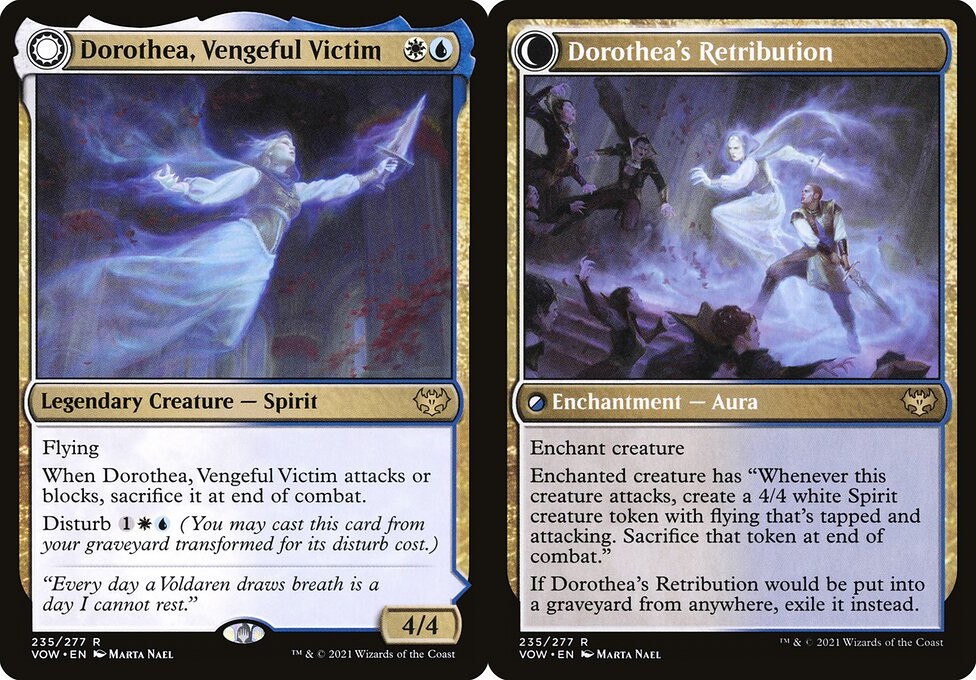 Dorothea, Vengeful Victim // Dorothea's Retribution - Foil - LaughingDragonMTG Dorothea, Vengeful Victim // Dorothea's Retribution - Foil - LaughingDragonMTG
