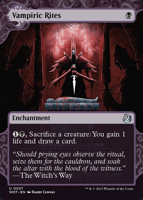 vampire card draw mtg Elite Rakdos Deck - Black Red - Very Powerful - Modern Legal - Custom Built - Magic The Gathering - Creature Vampire Warrior Vampiric Rites - Foil Extended