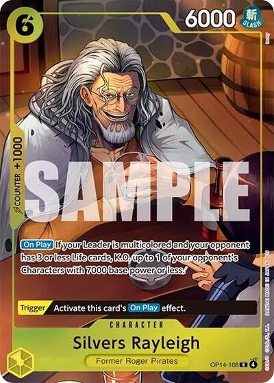 one piece card game rayleigh OP09-005 R Silvers Japanese TCG a powerful and rare card from One Piece TCG. Silvers Rayleigh - The Azure