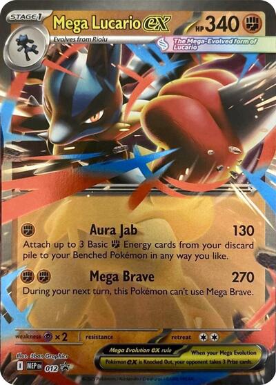Mega Lucario ex (#012) - Holofoil - Magic Stronghold Games