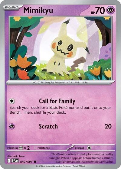 Mimikyu (#042/094) - Reverse Holofoil - Heavy J's Card House