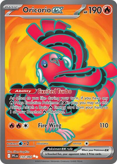 Oricorio ex (#110/094) - Holofoil - Heavy J's Card House Oricorio ex (#110/094) - Holofoil - Heavy J's Card House