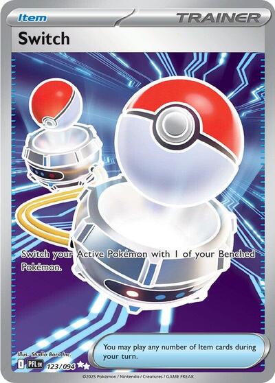 pokemon trainer switch card Base Set First Edition #95(Shadowless) Placeholder Image Provided Switch (#123/094) - Holofoil -