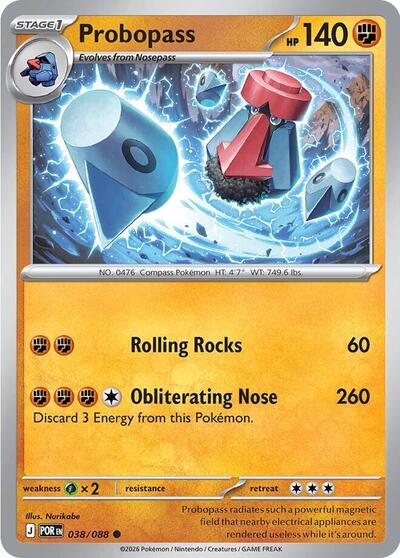 Probopass (#038/088) - Reverse Holofoil - Cerberus Gaming Corp Probopass (#038/088) - Reverse Holofoil - Cerberus Gaming Corp