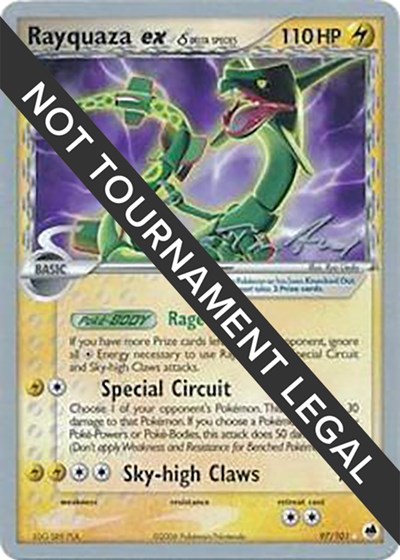Rayquaza ex (Delta Species) - 2007 (Tom Roos, #97/101) - Paragon City Games Rayquaza ex (Delta Species) - 2007 (Tom Roos, #97/101) - Paragon City Games