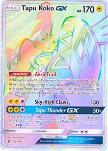 pokemon card tapu koko Tapu Koko EX main image 1