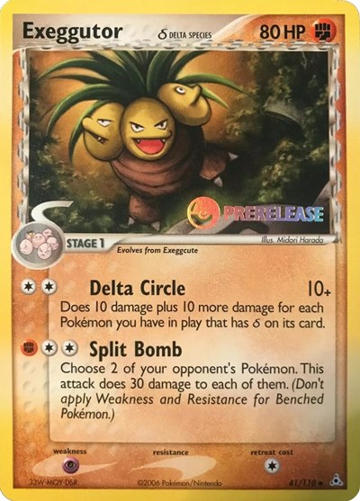 Exeggutor Delta 2006 Prerelease ポケモン　デルタ Exeggutor (Delta Species) (Prerelease, #41/110) - Magic Stronghold
